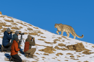 snow leopard in spiti valley