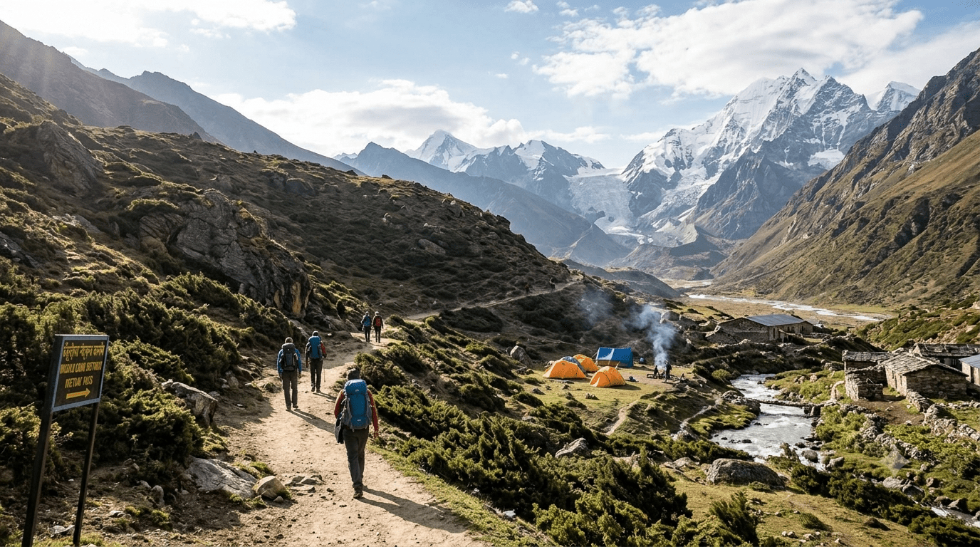 Trekking in the indian himalayas